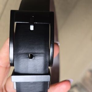 Nike Men's Black Vegan Leather Belt Large L